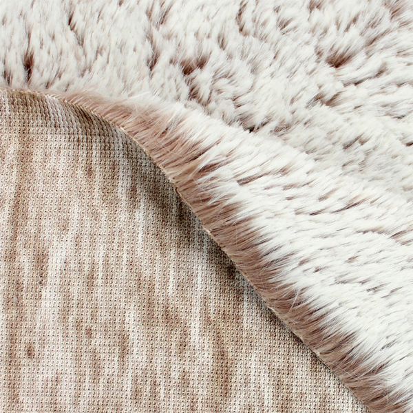 Kullaloo Zottel Shaggy DIP DYE mokka braun – Langhaarplüsch 100x75cm 15mm Flor