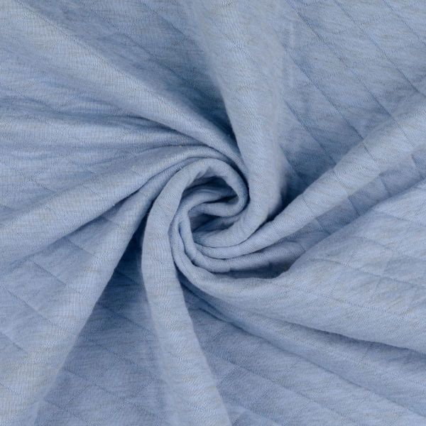 Steppsweat helles blau – cooler Baumwolle Stepper für Hoodies & Jacken