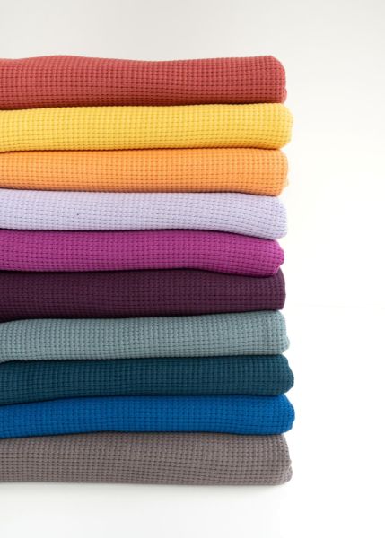 Waffelstrick mit schöner Struktur mint grün – Oslo von Swafing