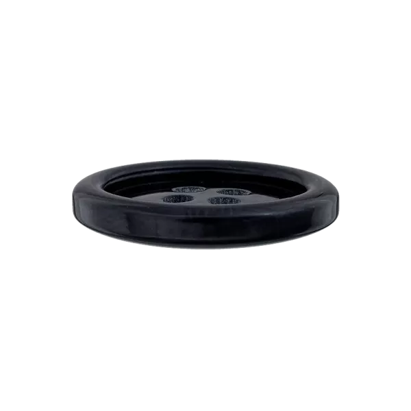 Schwarzer Knopf 15 mm aus Polyester mit 4 Löchern