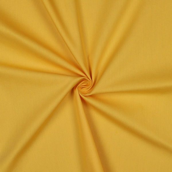 Baumwollstoff uni gelb - Baumwolle Popeline – Cotton Poplin yellow