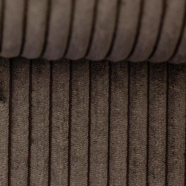 Samtcord uni schlamm braun – robuster Breitcordstoff für Möbel & Taschen Wanja von Swafing