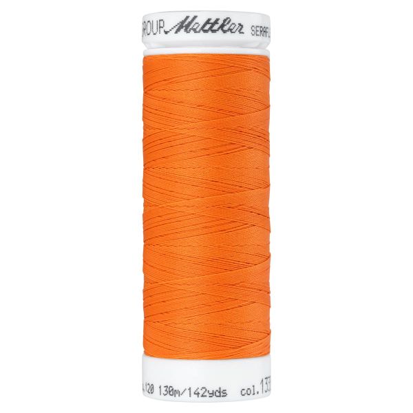 Seraflex Elastikgarn orange - 130m Nähgarn für elastische Nähte No.120 von Mettler