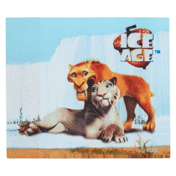 Bügelbild Ice Age Säbelzahntiger Diego & Shira - Applikation zum Aufbügeln
