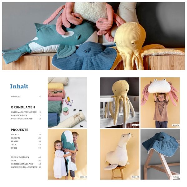 BigFriends nähen - Coole XL-Kuscheltiere im Skandi-Look mit 2 Schnittmusterbogen