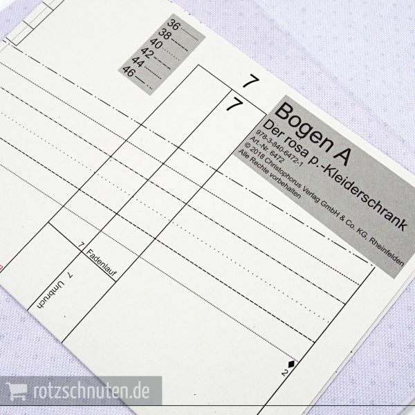 Der rosa p. Kleiderschrank – 23 Schnittmuster in Größe 36-46 mit 2 Schnittmusterbogen