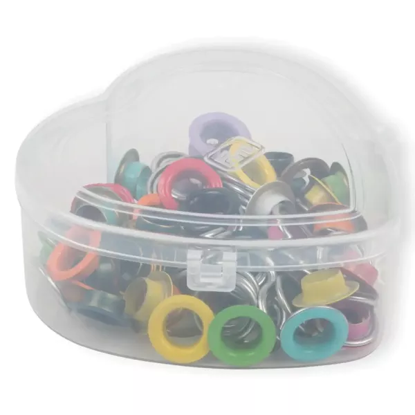 55 bunte Ösen mit Scheiben 11mm - für das Prym Vario Creative Tool