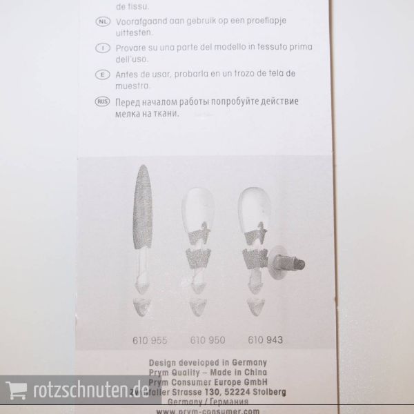 Prym Kreiderad Ersatzpatrone gelb