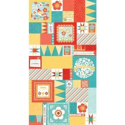 Baumwolle Appli Patches bunt - Serie Juicy Fruit 50x110cm