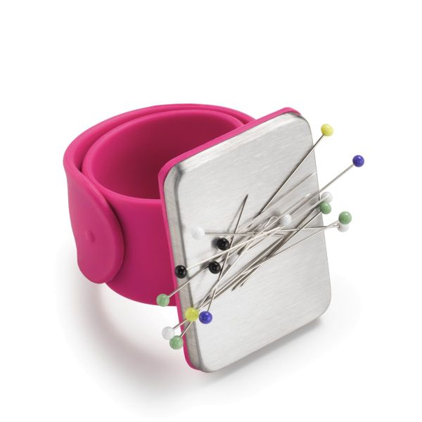 Nadelmagnet Armband von PRYM - magnetisches Nadelkissen pink