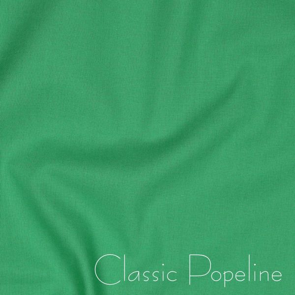 Baumwollstoff uni grün - Baumwolle Popeline – Cotton Poplin kelly green