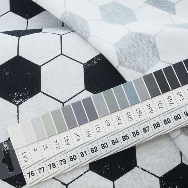 Jersey Fußball Hexagon hellgrau schwarz - FVJ 1690 Soccer