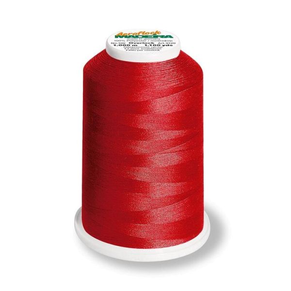 Aeroflock 100 rot - 1000m Bauschgarn von Madeira - Overlock Garn