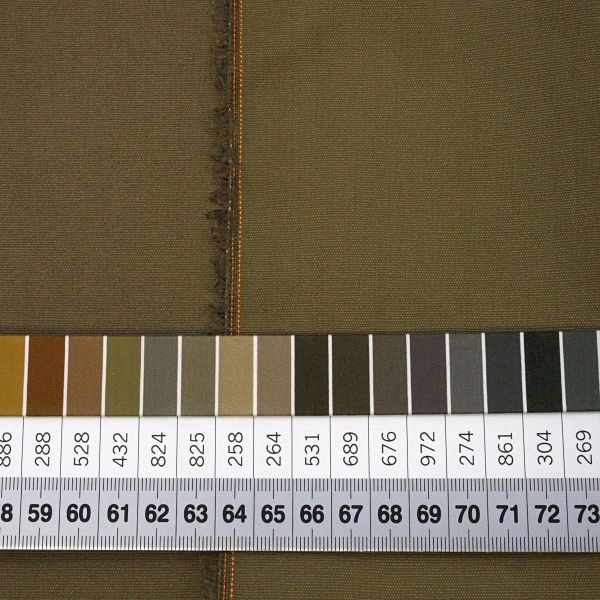 Dry Waxed Canvas khaki für Taschen und Jacken - Mind the Maker Organic Cotton khaki Bio