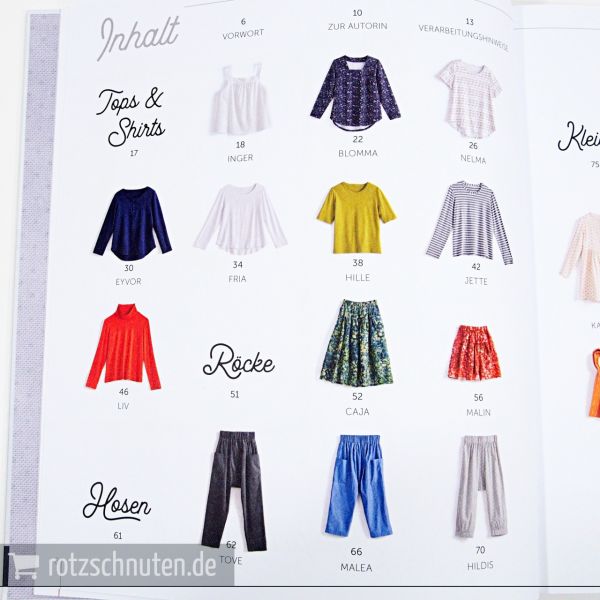 Der rosa p. Kleiderschrank – 23 Schnittmuster in Größe 36-46 mit 2 Schnittmusterbogen