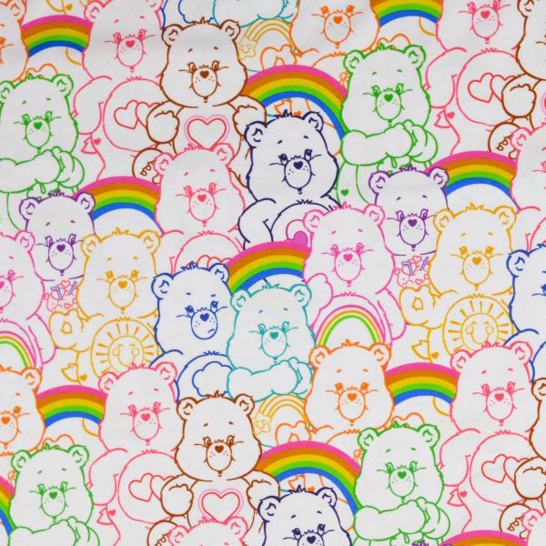 Jersey Glücksbärchis Regenbogen kunterbunt - Care Bears