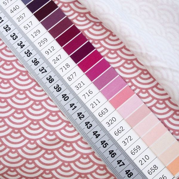 Jersey kleine Wellen in rosa – Serie Theo Waves von Swafing