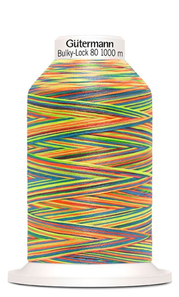 Bulky-Lock 80 multicolor bunt - 1000m Bauschgarn von Gütermann - Overlock Garn