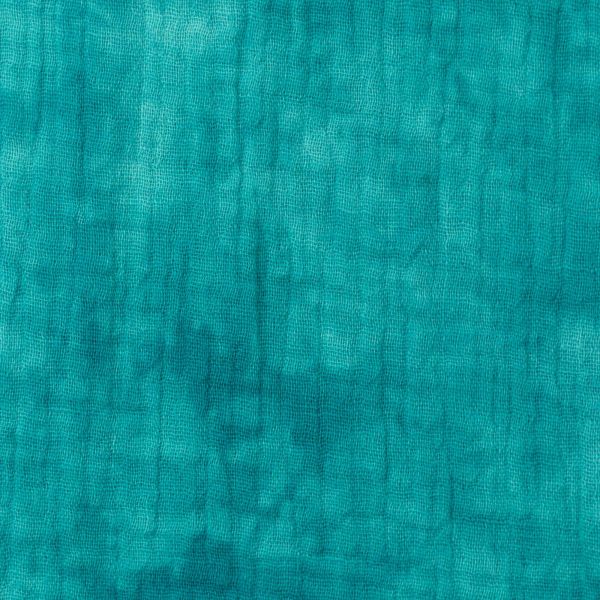Baumwolle Musselin Bastik mint petrol – Double Gauze Jakob von Swafing