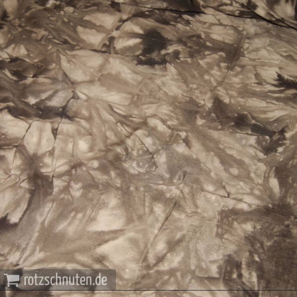 Viscose Jersey STAR – Batik Sterne stein beige doubleface