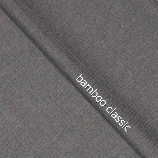 Bamboo Classic grau meliert – Bambus Webware in Mittelgrau mit Stretch