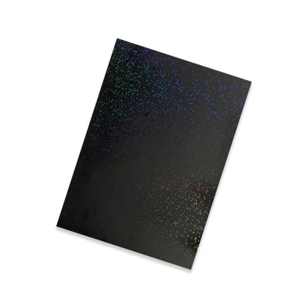 Flexfolie für Textildruck Holo Glitzer schwarz A4 - Plotterfolie Plottermarie 105µg