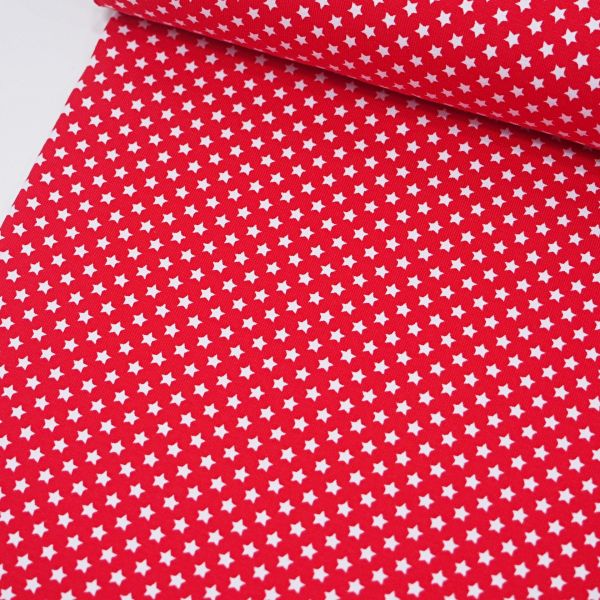 Jersey kleine Sterne rot – Baumwolljersey mini stars red BIPP Design Sky