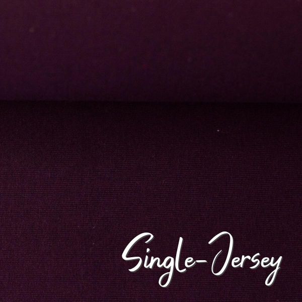 Single Jersey bordeaux beere - Baumwolljersey VANESSA von Swafing