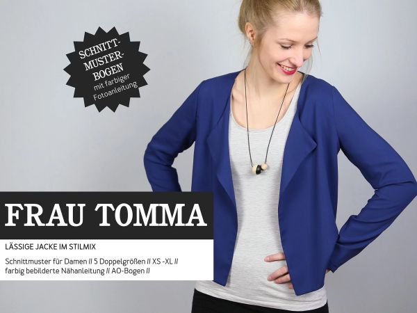 Schnittmuster FRAU TOMMA • Jacke im Stilmix von Studio Schnittreif • Gr. XS-XL