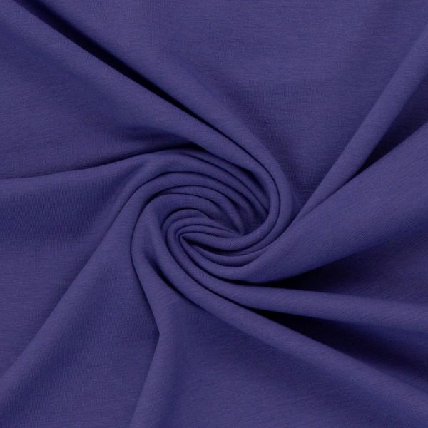 Sweat uni violettblau - French Terry MAIKE von Swafing Kollektion FS25