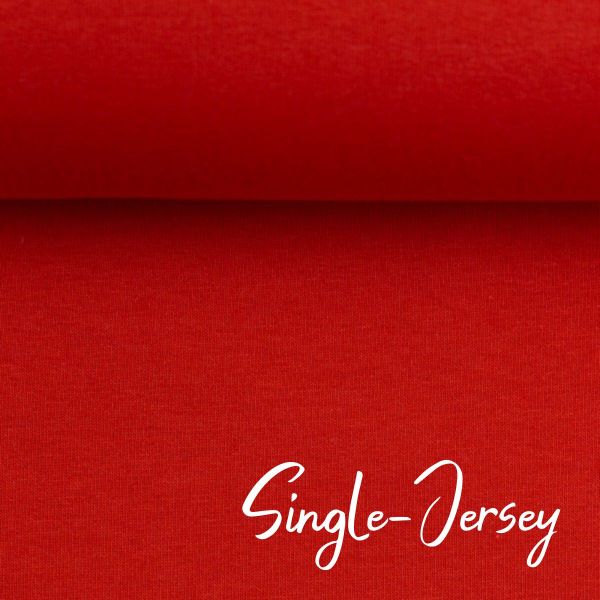 Jersey uni rot - Baumwolljersey VANESSA von Swafing