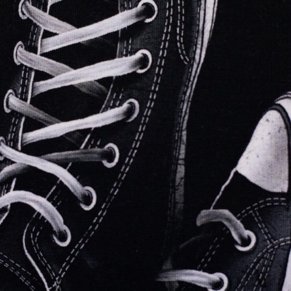 Sweat Sneaker hellgrau - Slow Down by Thorsten Berger – 90cm Panel French Terry