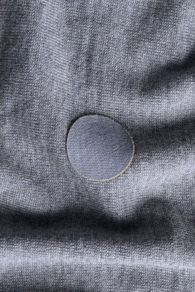 Prym x FabPatch Merino Reparaturflicken hellgrau 2 Stück