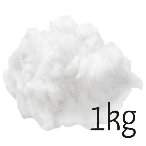 1000g Füllwatte - Füllmaterial Bastelwatte Dekowatte aus Polyester